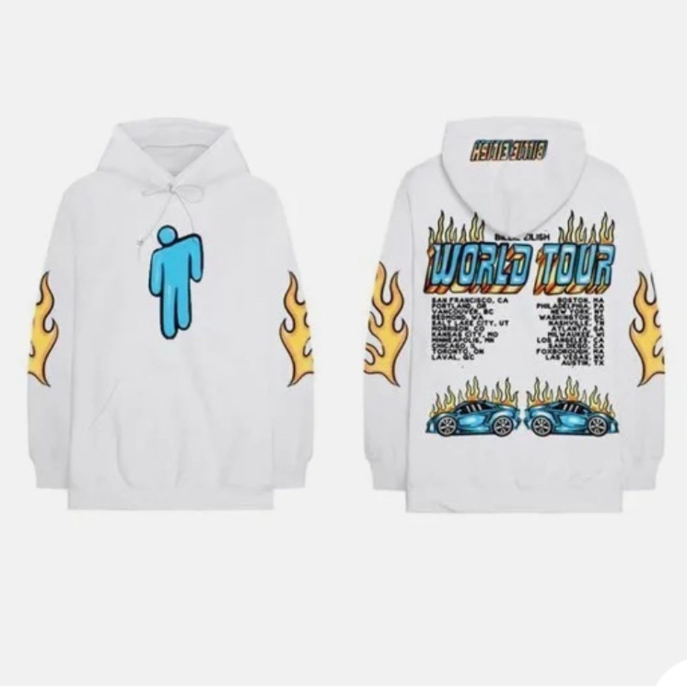 Billie Eilish 2019 World Tour Hoodie size small